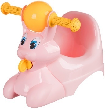 Горшок детский в форме игрушки "Зайчик" "Lapsi" 420х290х310 мм (светло-розовый)