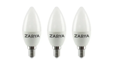 Лампа LED C35  пуля 8W E14 - 6000-6500K "Заря" (Spark) (781)