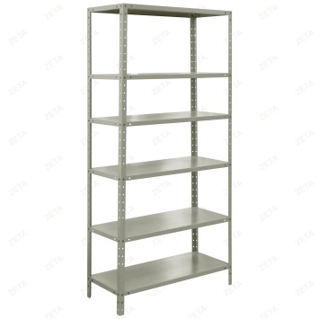 Стеллаж металл. LS6 6 полок 1000*400*2000H (М) Белый шагрень