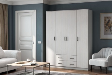 Шкаф ШК 1 (Серия 2) Ясень Анкор светлый р:1601*520*2050