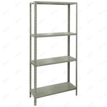 Стеллаж металл. LS4 4 полки 900*300*1800H (М) Белый шагрень