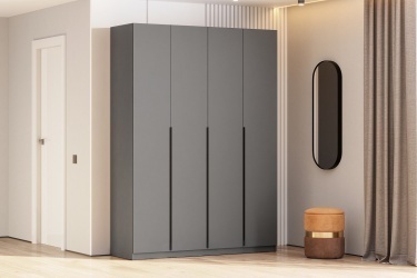 Шкаф ШК 5 (1600) (Серия 2) Графит серый