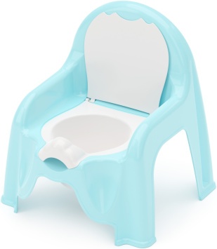 Горшок (стульчик) туалетный (голубой)  (Альтернатива РФ)