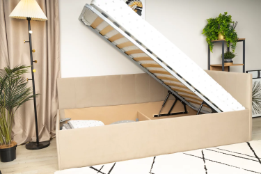 Кровать с подъемным механизмом Касли бежевый