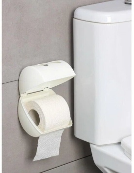 Держатель для туалетной бумаги Keeplex Light 13,4х13х12,4см белое облако