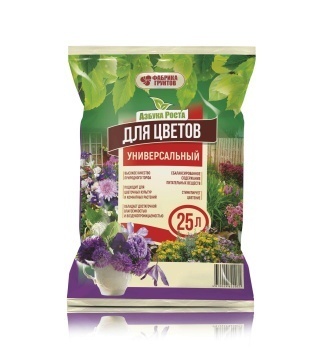 Азбука Роста Почвогрунт для Цветов, 25л