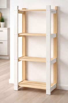 2.14.21.001.18 ЭКО этажерка 635х278х1590 белый