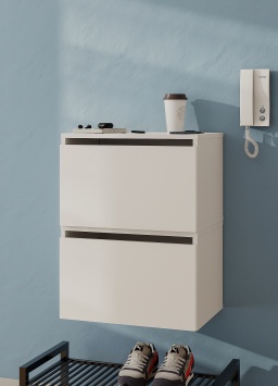 Тумба ТБ 8 Белый текстурный CUBE р.1 модуля 510*366*330