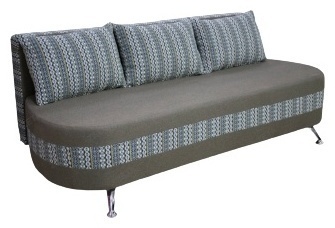 Диван Онтарио "3" раскладной кзам PU/гоб.stock  (с подушками) бежевый