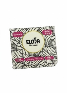 Салфетки бумаж. 100шт мод 314 Elma V Economy Pack (Узб)