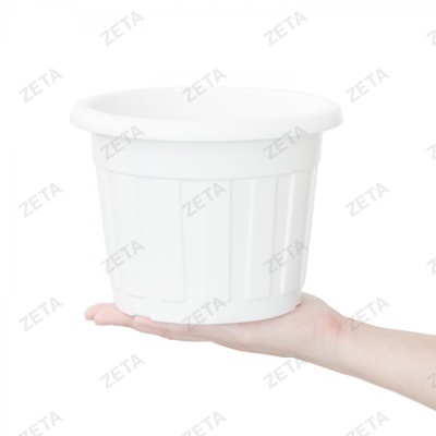 Горшок для цветов М м/п белый