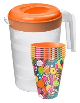 Набор для пикника, 7 предметов (оранжевый) (Профит Хаус РФ)