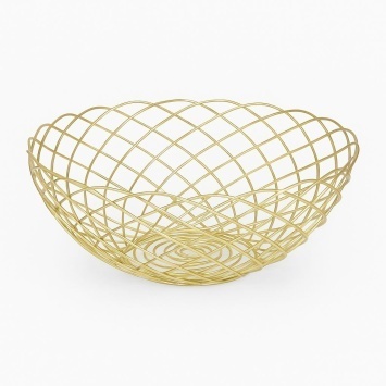 Корзина для фруктов металл мод QM-SGL5005G (ВИ)