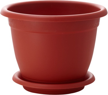 Горшок для цветов Борнео D 340 mm, 12,7л с подставкой №7 мраморный (Репаблик РФ)