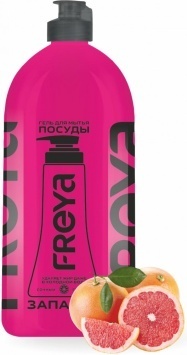 "Freya " Гель для мытья посуды "Сочный грейпфрут", Запаска, 1000 мл