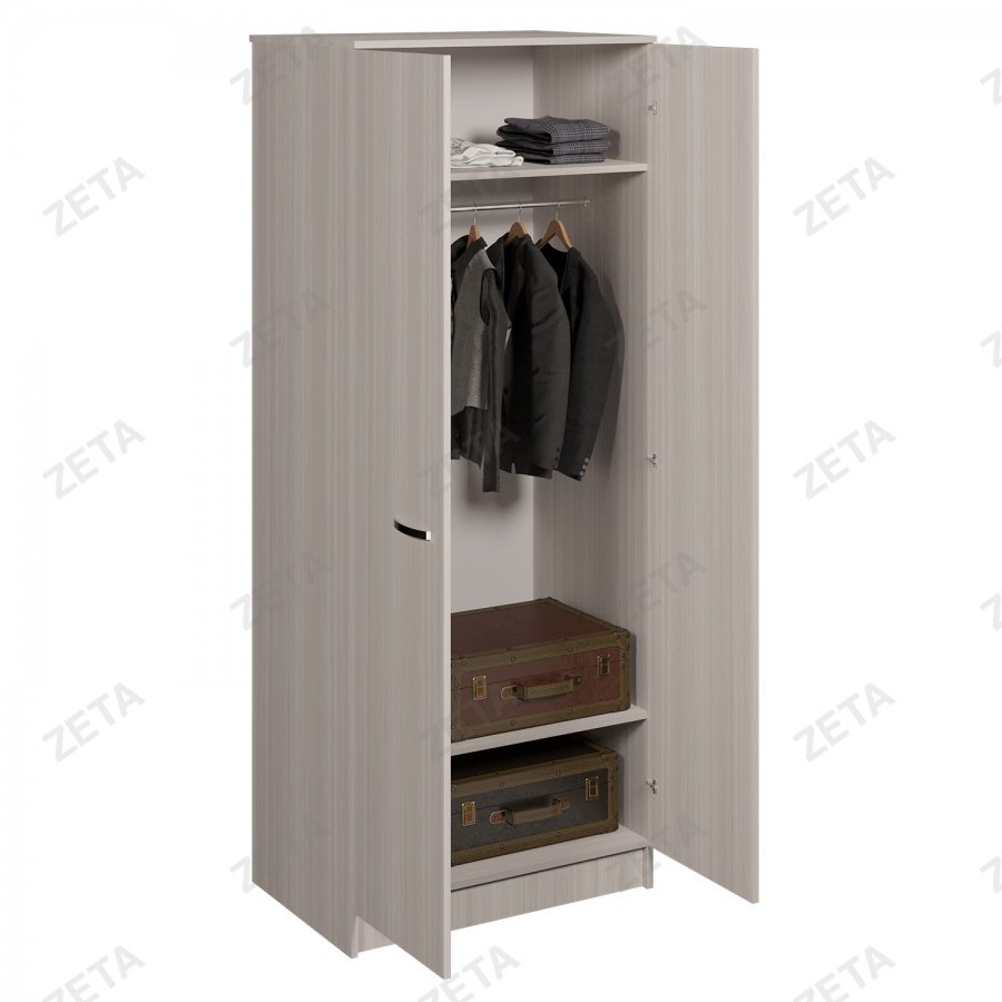 Шкаф для одежды мод Кул-125 ясень шимо светл. (П-РФ) 700*500*2000Н